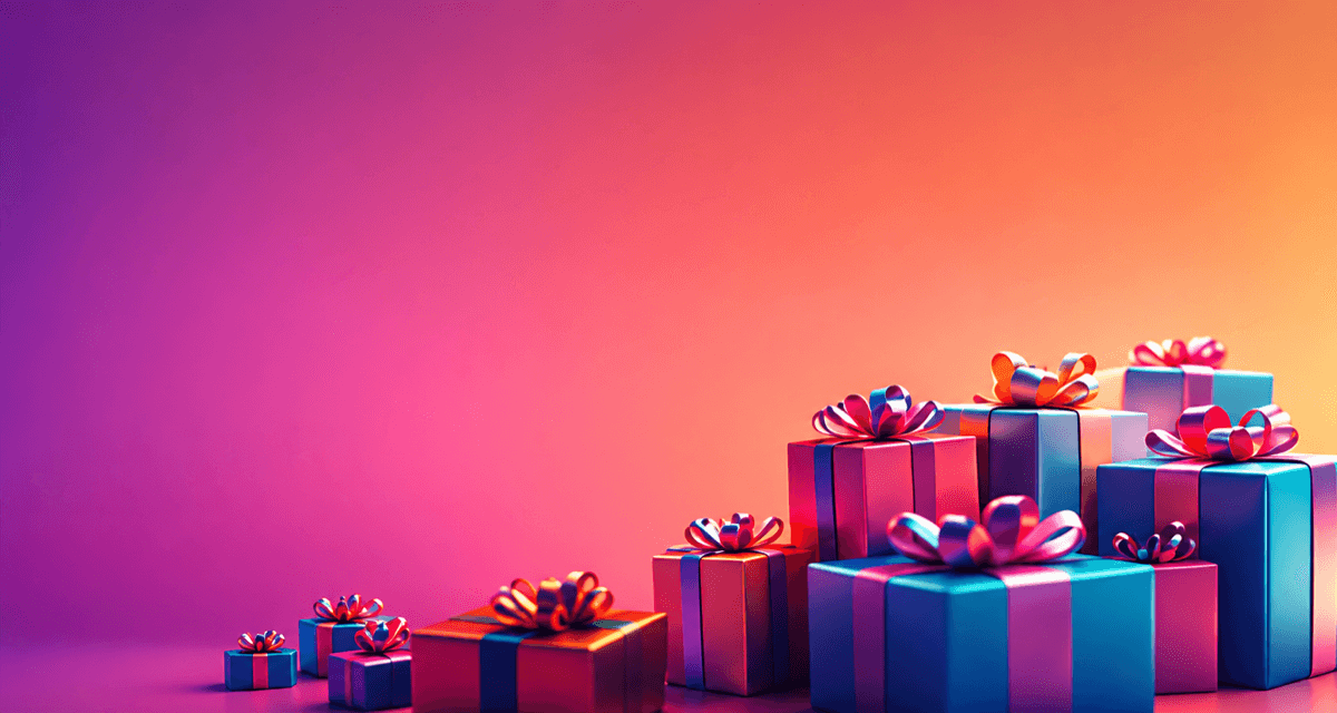 Custom branded luxury gift boxes in vibrant corporate styling